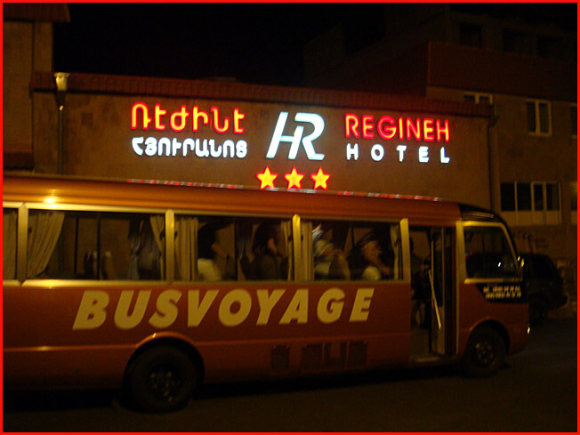 Erevan bus depuis hotel Regineh
