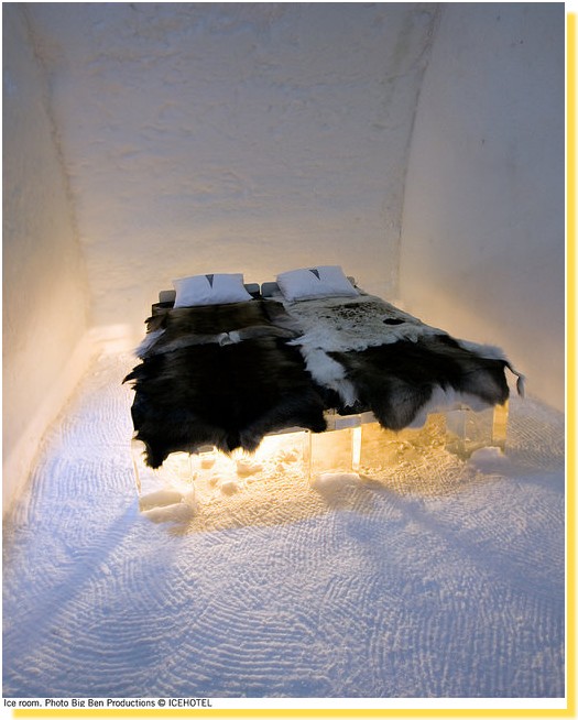Ishotell Jukkasjarvi chambre Hotel de glace