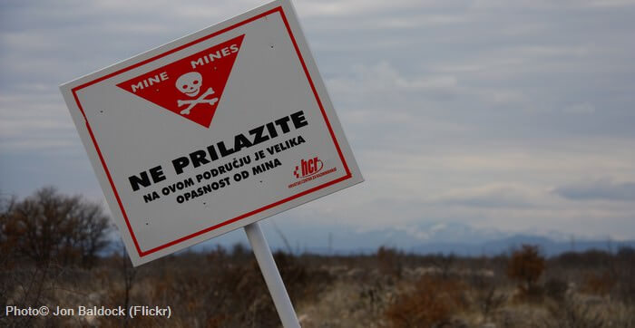 mines antipersonnel en croatie