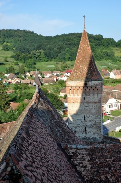 Mosna village saxon fortifié en Transylvanie