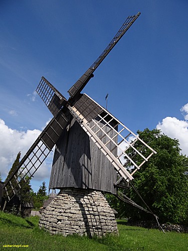 moulin ile Saarema en Estonie