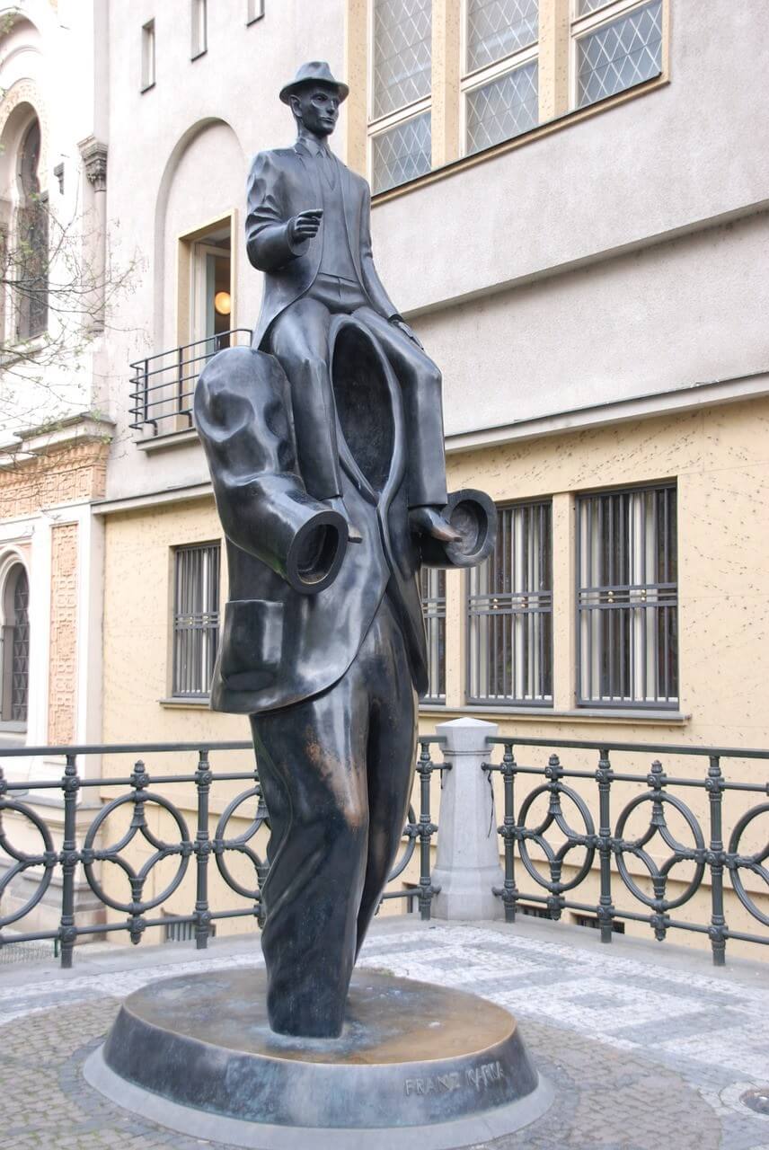Statue de Kafka à Prague