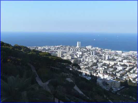 haifa depuis les hauteurs