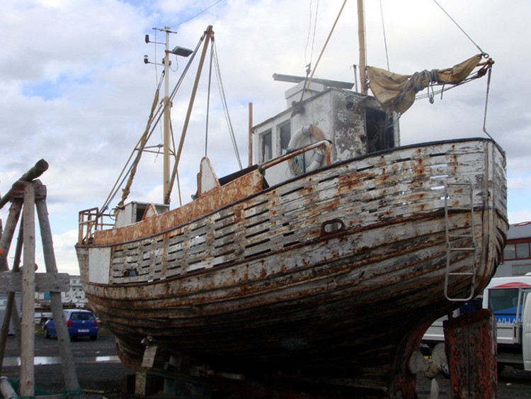 islande reykjavik bateau en ruines