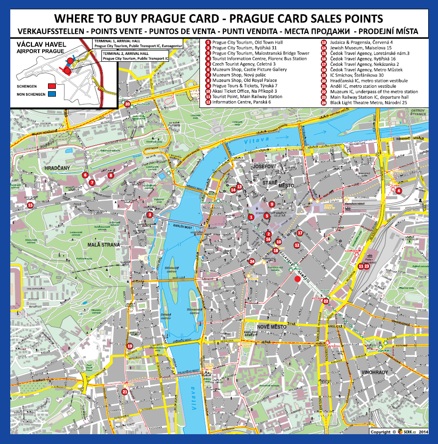 prague card points d'achat dans prague