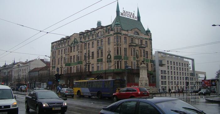 belgrade en hiver hotel moskva