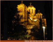 Belgrade eglise Saint Marc de nuit