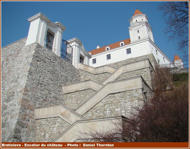 Bratislava escalier du chateau