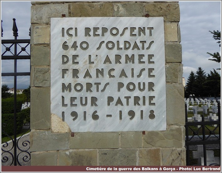 Gorça mémorial aux soldats français