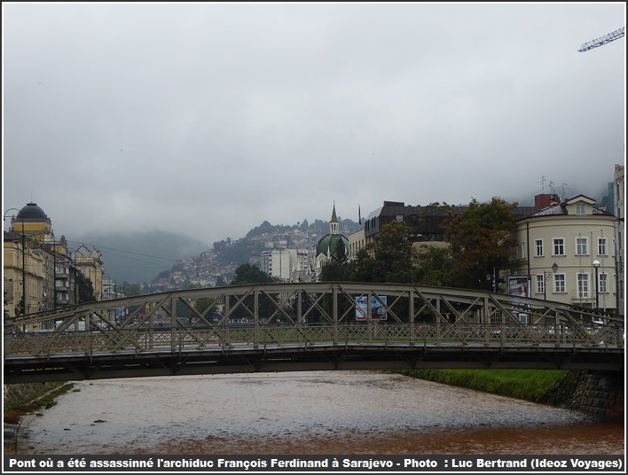 Sarajevo pont riviere Miljacka