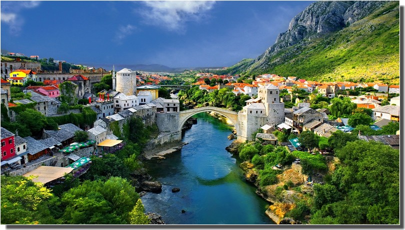 Mostar en Bosnie herzégovine