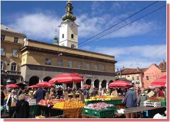 Zagreb marché de Dolac
