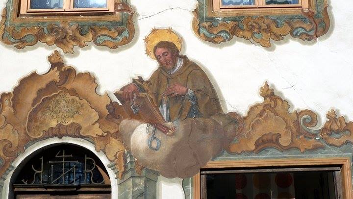 mittenwald façade décorée décors religieux