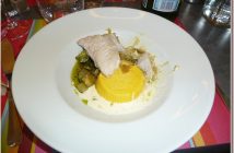 Restaurant le Four Castelnaudary Lieu jaune et polenta