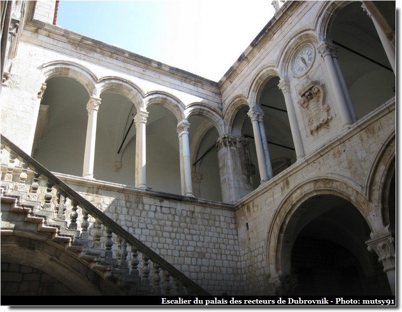 dubrovnik palais des recteurs escaliers