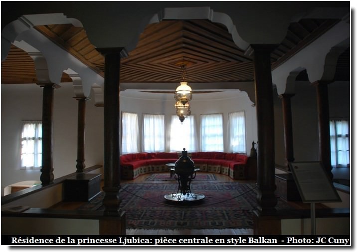Belgrade résidence de la princesse Ljubica musée piece principale style balkans