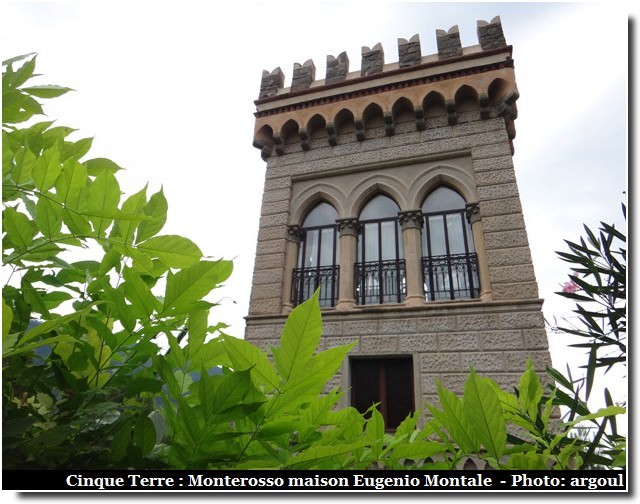 Cinque terre Monterosso maison eugenio montale