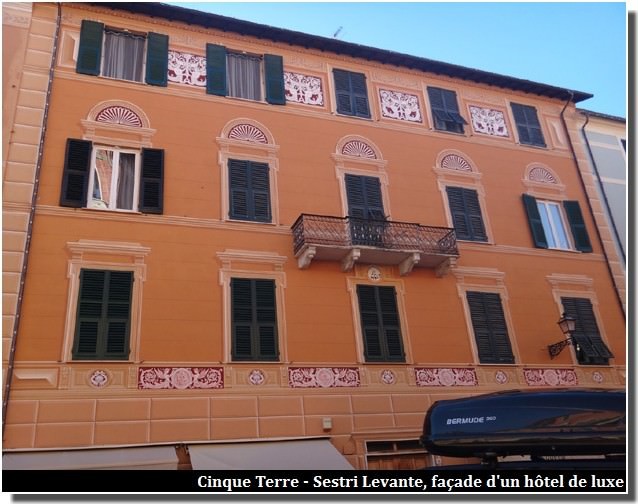 cinque terre sestri levante facade hotel de luxe