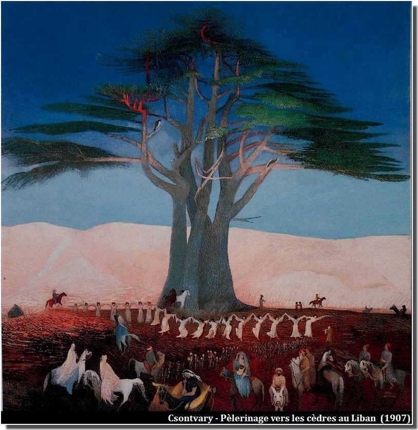 Csontvary Pèlerinage vers les cèdres, au Liban (1907)