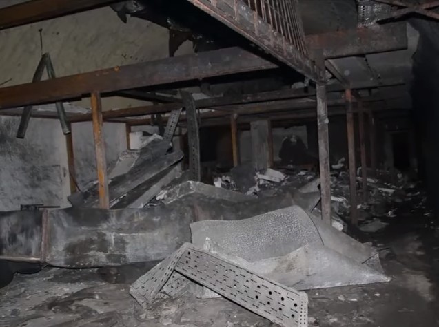 Destructions à l'intérieur de la base aérienne yougoslave de Zeljava