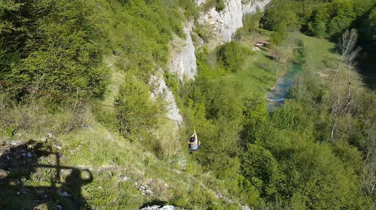 tyrolienne de Plitvice park adrenalin