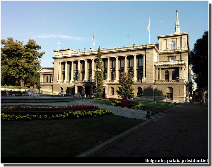 Belgrade palais presidentiel