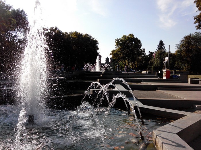 Belgrade parc avec des fontaines