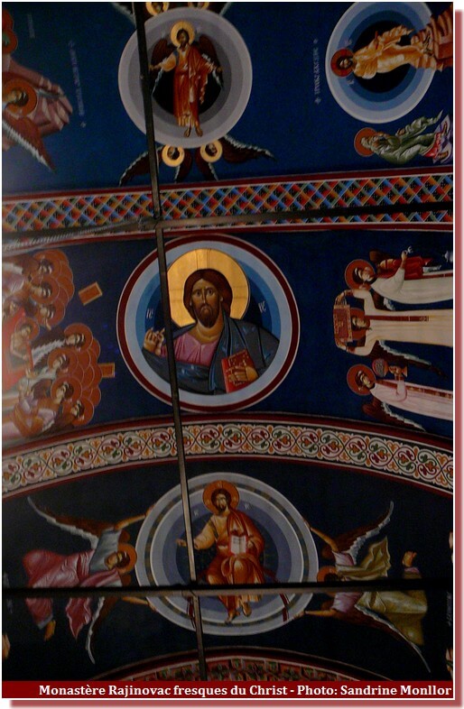 Monastère Rajinovac fresques du christ
