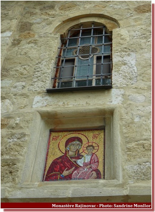 Monastère Rajinovac mosaique de la nativité