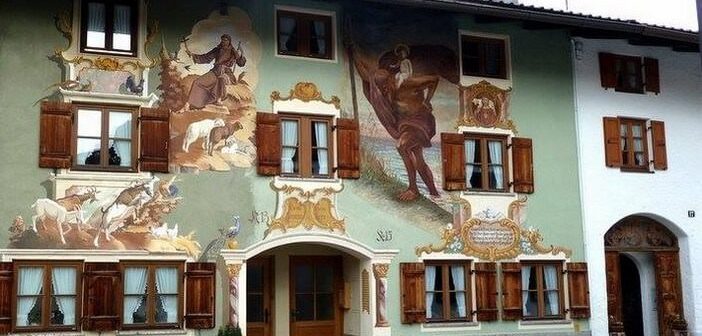 Mittenwald maison façade peinte