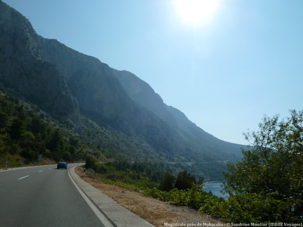 Route magistrale entre Split et Makarska
