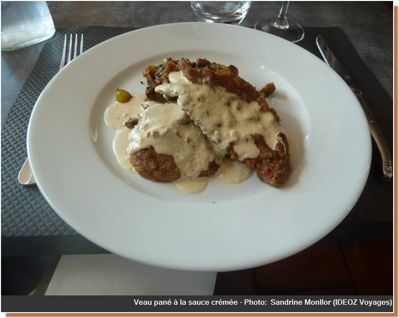 Restaurant Le four castelnaudary veau sauce crémée