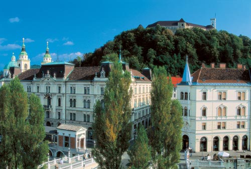 Ljubljana château et vieille ville