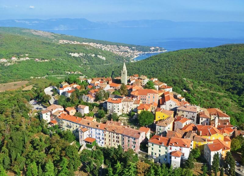 Labin village en Istrie