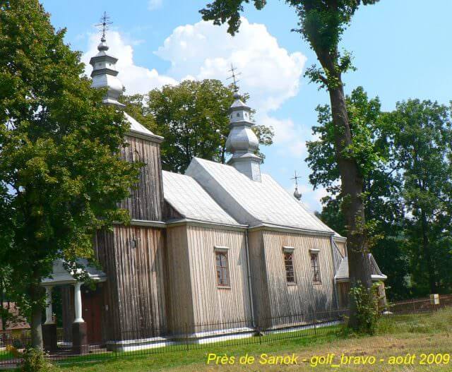 pologne Sanok église de bois