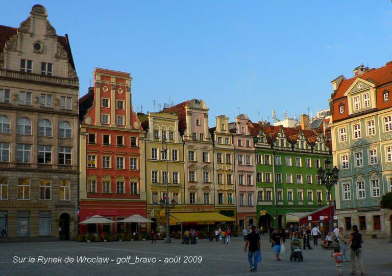 Pologne Wroclaw rynek place centrale