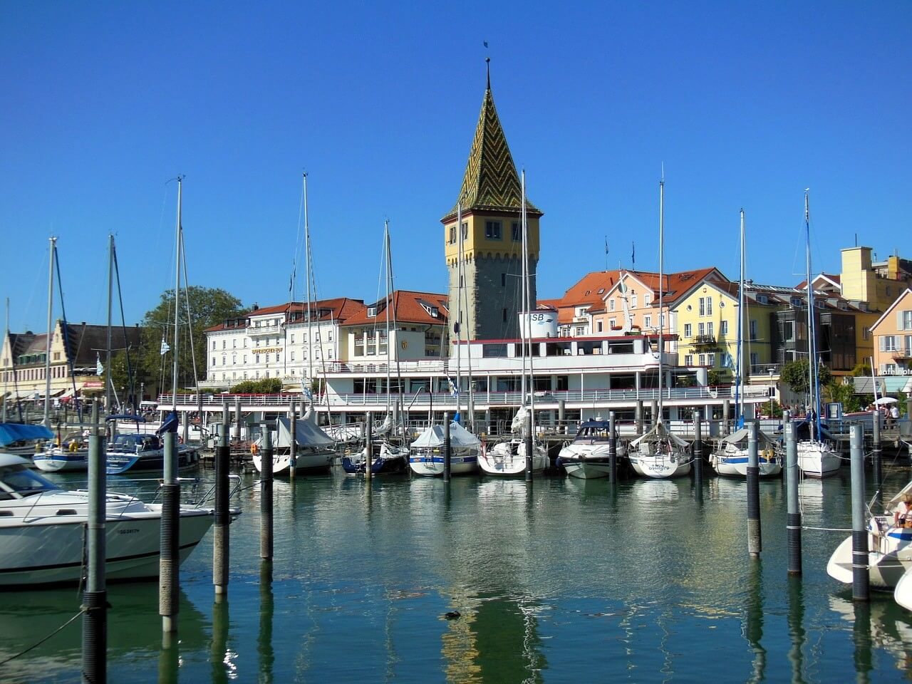 Lindau port sur le Bodensee