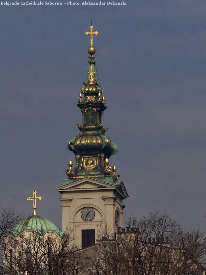 Belgrade clocher de la Cathédrale Saborna