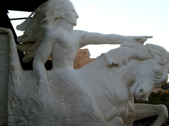 Crazy Horse Memorial Statue du chef sioux Crazy Horse