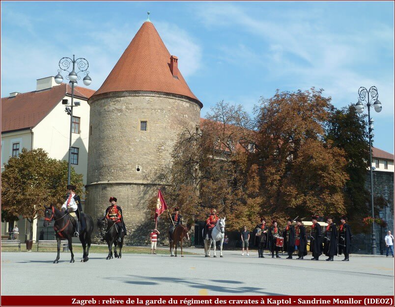 Zagreb relève de la garde du régiment des cravates