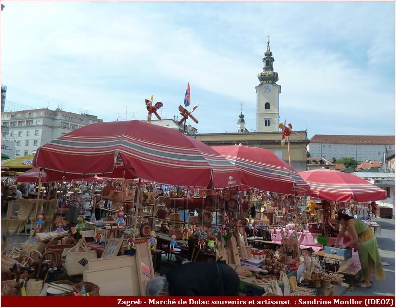 Zagreb marché de dolac artisanat
