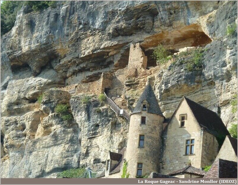 La Roque Gageac village à flanc de roche