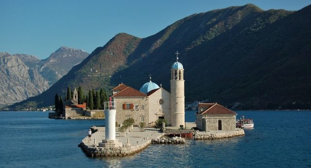 Montenegro baie de kotor Chapelle Notre dame des rochers