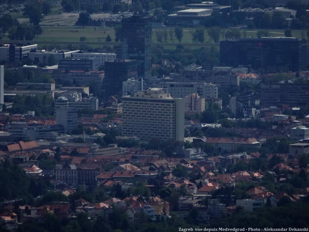 Vue de Zagreb depuis Medvedgrad