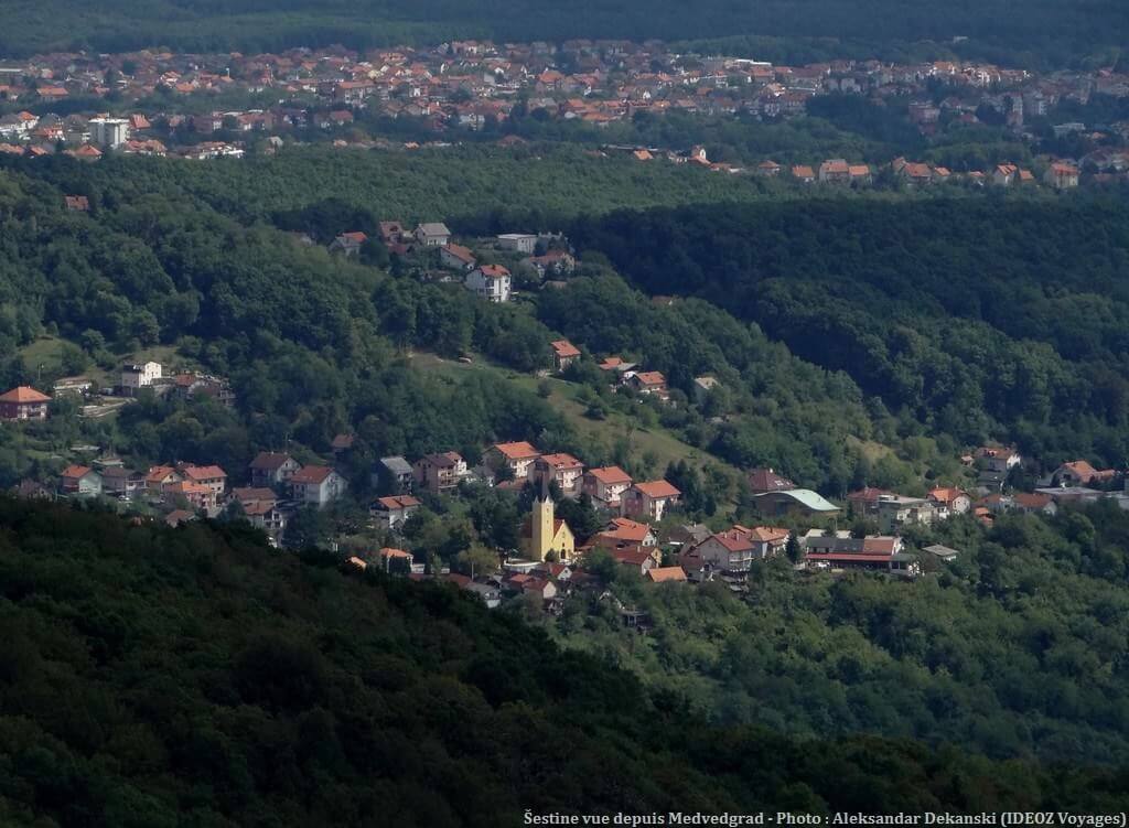 Zagreb Sestine depuis Medvedgrad