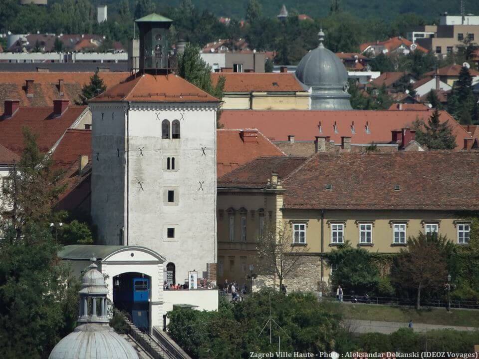 Zagreb Uspinjaca Lotrscak funiculaire ville haute