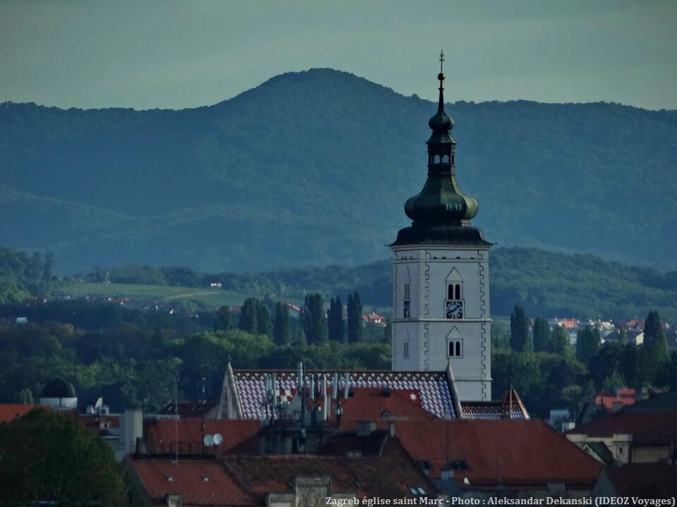 Zagreb clocher église saint Marc