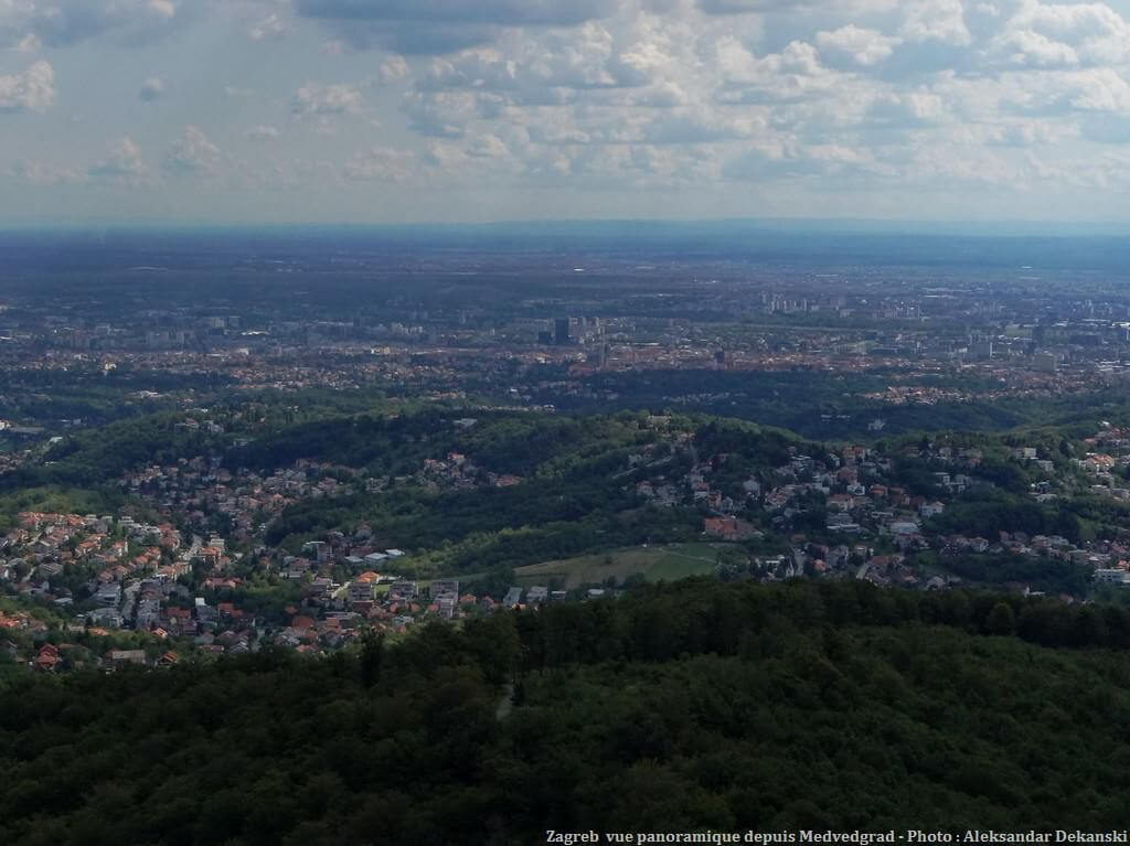Zagreb panorama depuis Medvedgrad