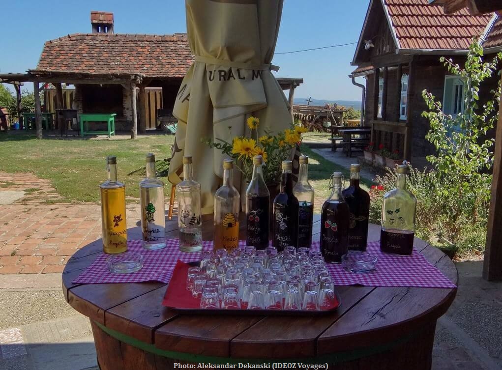 Agrotourisme Etno vino dégustation de liqueurs chez Janko Kezele
