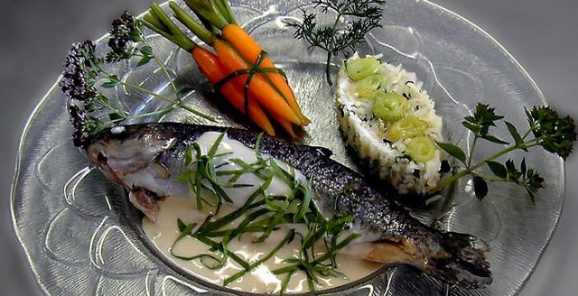 Truite au foie d'oie